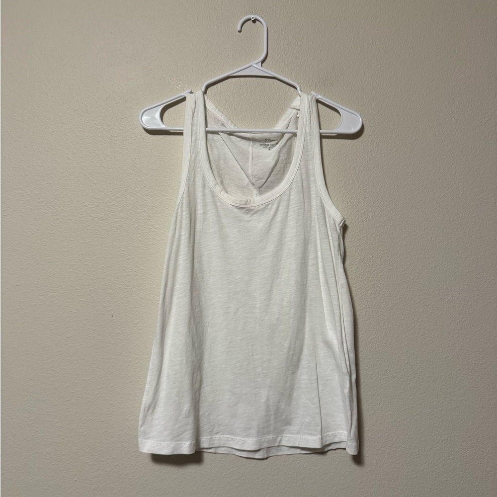 J. Crew Classic White Tank Top